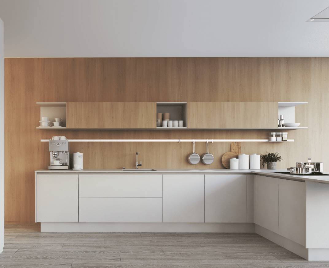 Cocina Nórdica 1 - Diseño minimalista escandinavo - Reforma Barcelona - Reformes Bonilla